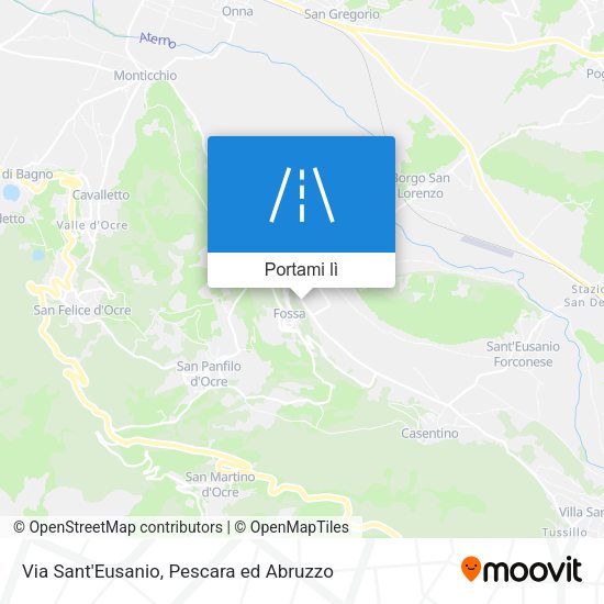 Mappa Via Sant'Eusanio