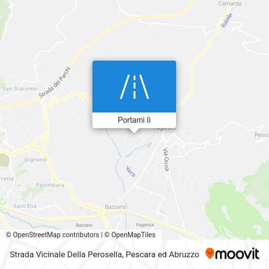 Mappa Strada Vicinale Della Perosella