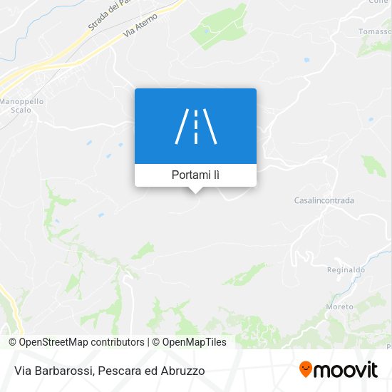 Mappa Via Barbarossi