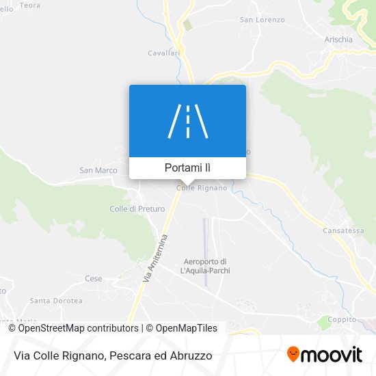 Mappa Via Colle Rignano