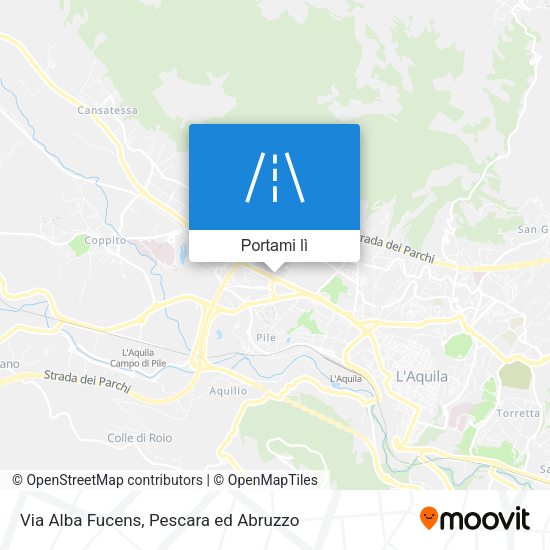 Mappa Via Alba Fucens