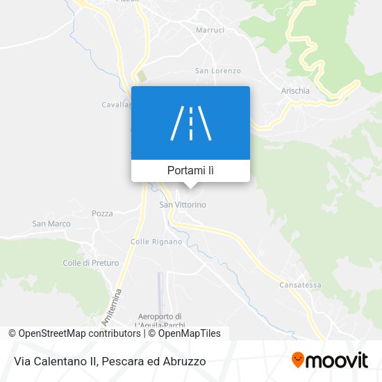 Mappa Via Calentano II