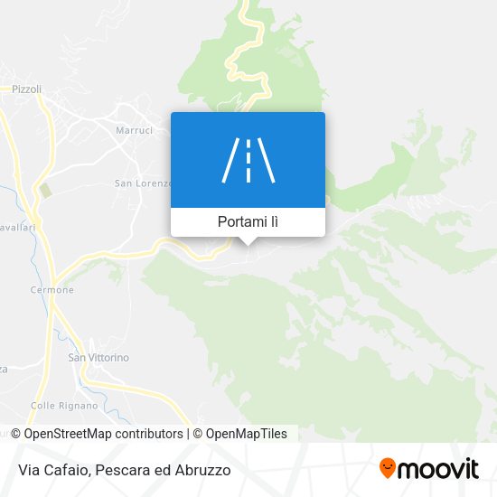 Mappa Via Cafaio