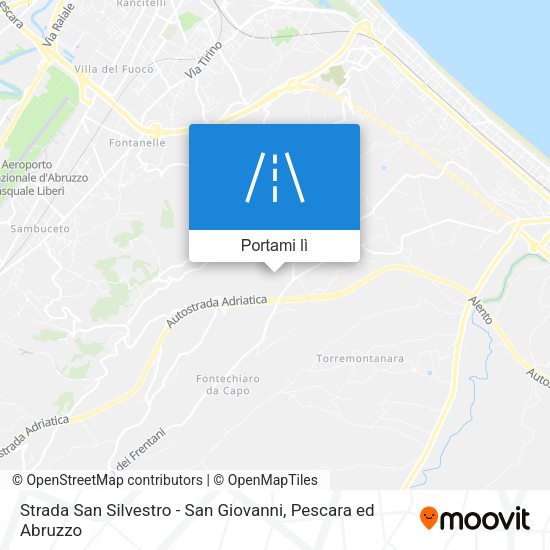 Mappa Strada San Silvestro - San Giovanni