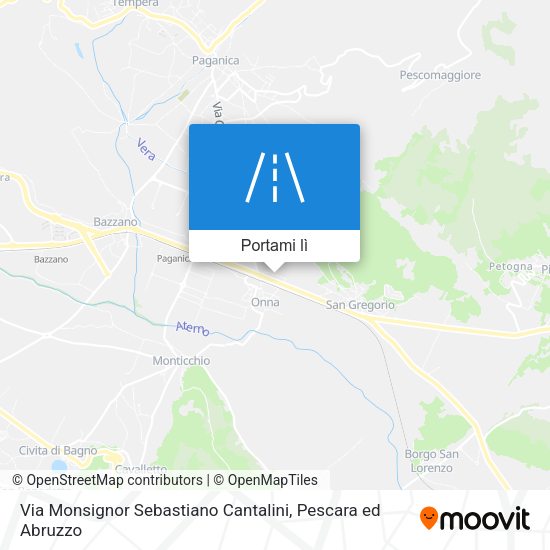 Mappa Via Monsignor Sebastiano Cantalini
