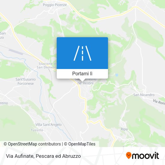 Mappa Via Aufinate