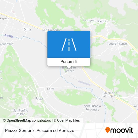 Mappa Piazza Gemona