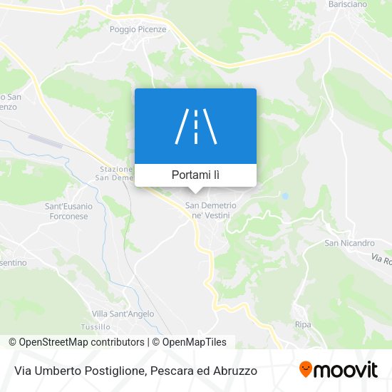 Mappa Via Umberto Postiglione