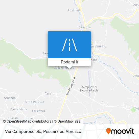 Mappa Via Camporosciolo