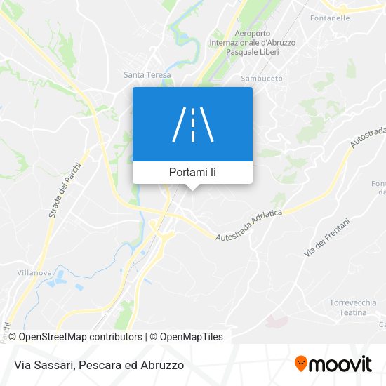 Mappa Via Sassari