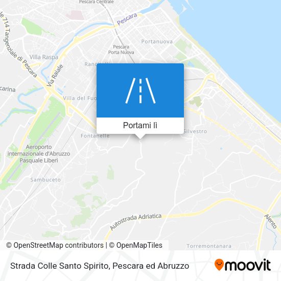 Mappa Strada Colle Santo Spirito