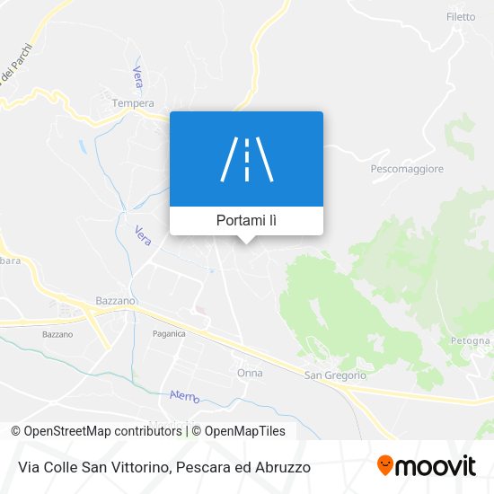 Mappa Via Colle San Vittorino