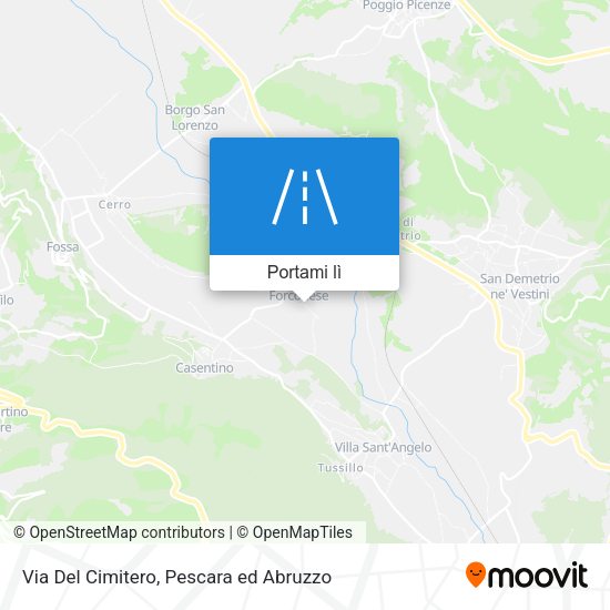 Mappa Via Del Cimitero