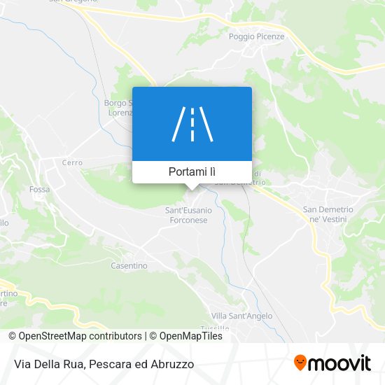 Mappa Via Della Rua