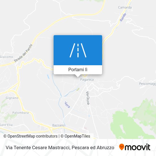Mappa Via Tenente Cesare Mastracci