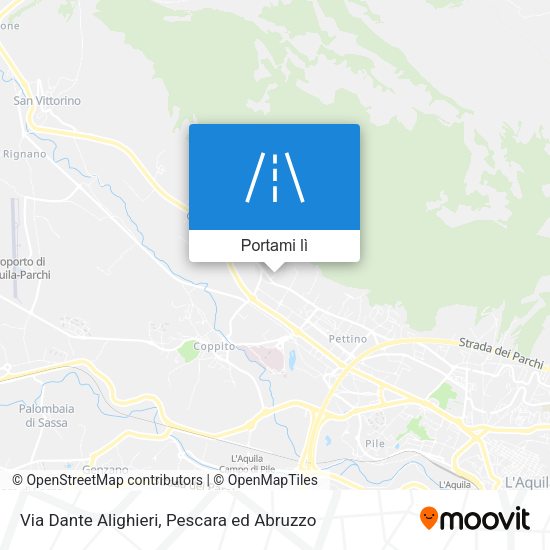 Mappa Via Dante Alighieri