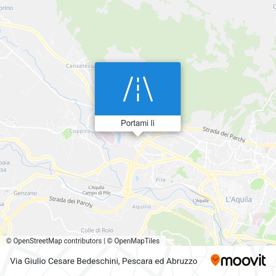 Mappa Via Giulio Cesare Bedeschini
