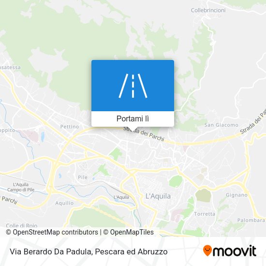 Mappa Via Berardo Da Padula