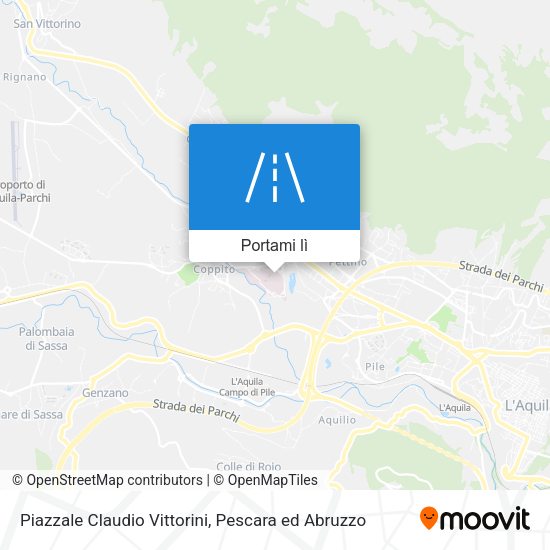 Mappa Piazzale Claudio Vittorini