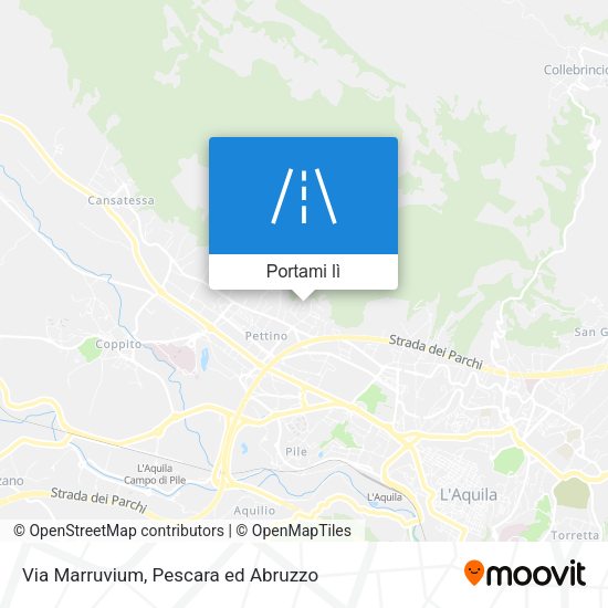 Mappa Via Marruvium