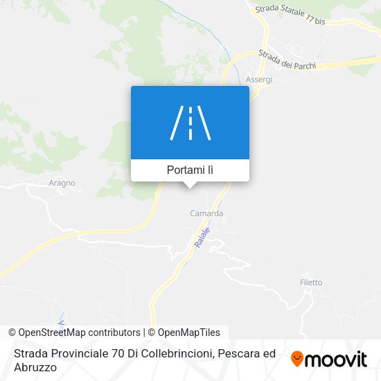 Mappa Strada Provinciale 70 Di Collebrincioni