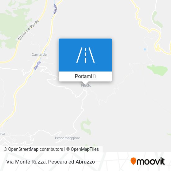 Mappa Via Monte Ruzza