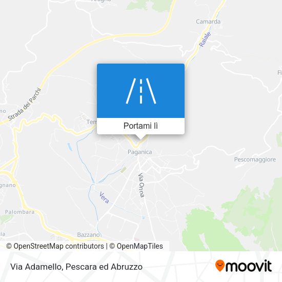 Mappa Via Adamello
