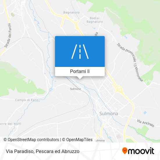 Mappa Via Paradiso