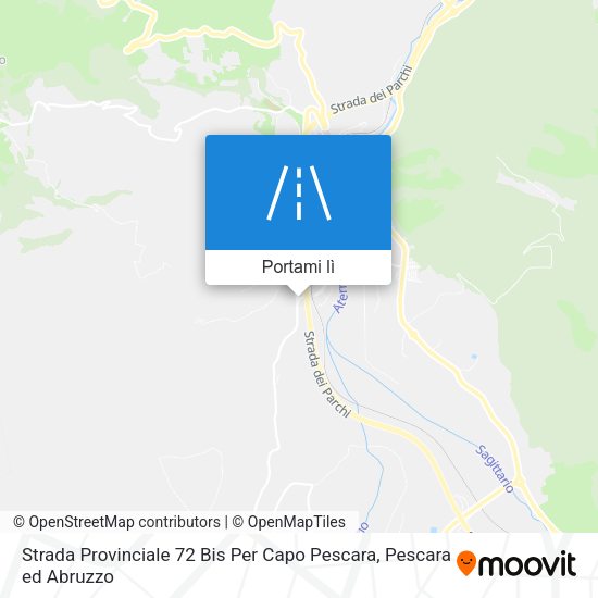 Mappa Strada Provinciale 72 Bis Per Capo Pescara