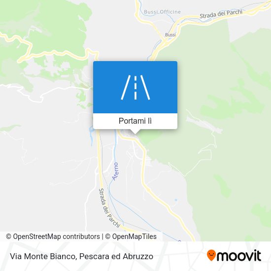 Mappa Via Monte Bianco