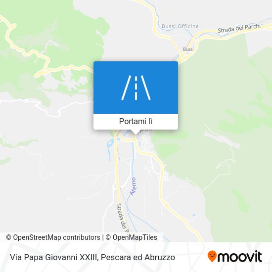 Mappa Via Papa Giovanni XXIII