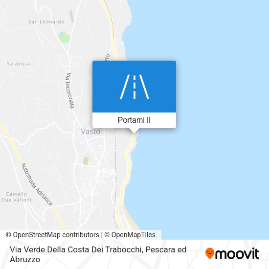 Mappa Via Verde Della Costa Dei Trabocchi