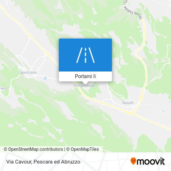 Mappa Via Cavour