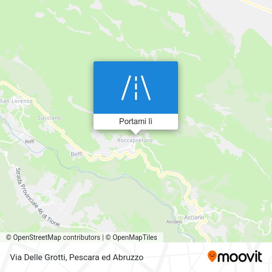 Mappa Via Delle Grotti