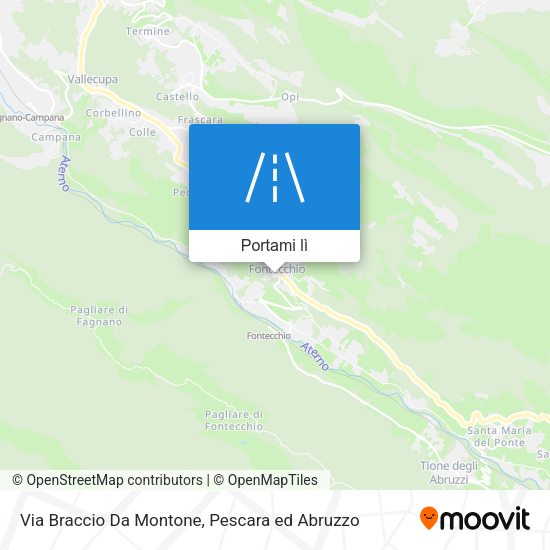 Mappa Via Braccio Da Montone