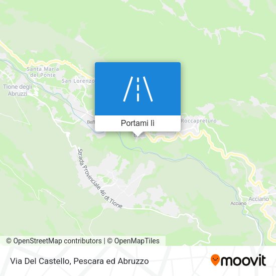 Mappa Via Del Castello