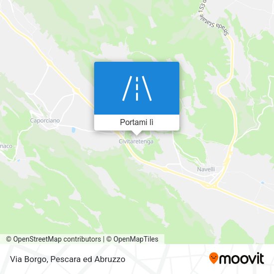 Mappa Via Borgo