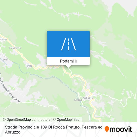 Mappa Strada Provinciale 109 Di Rocca Preturo