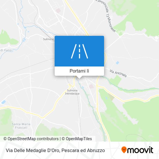 Mappa Via Delle Medaglie D'Oro