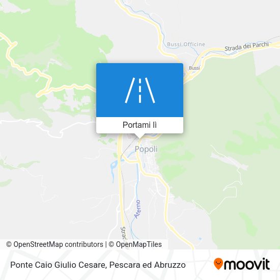 Mappa Ponte Caio Giulio Cesare