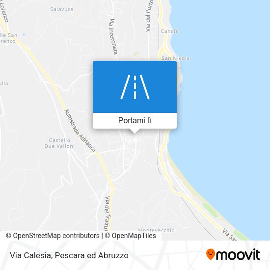 Mappa Via Calesia