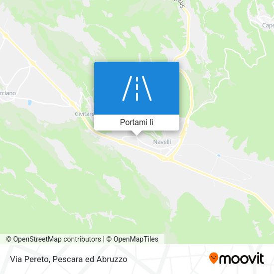 Mappa Via Pereto
