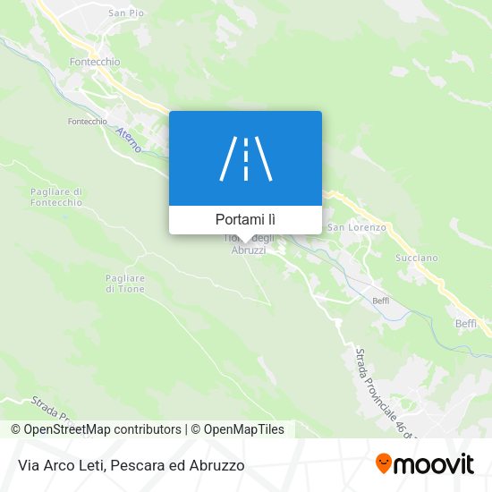 Mappa Via Arco Leti