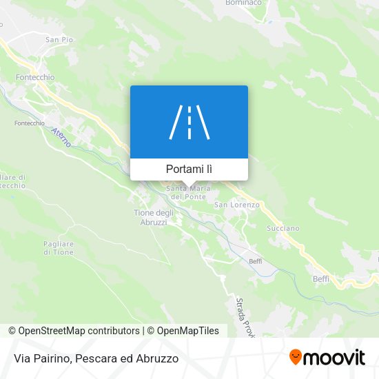 Mappa Via Pairino