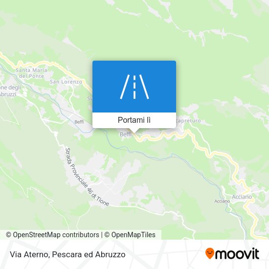 Mappa Via Aterno