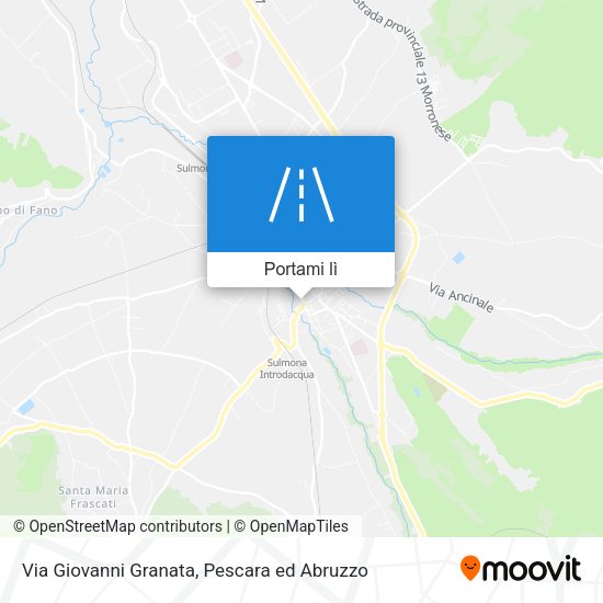 Mappa Via Giovanni Granata