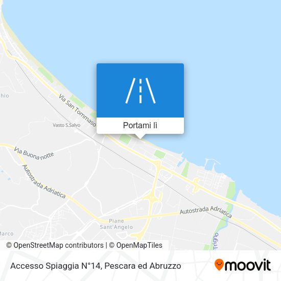 Mappa Accesso Spiaggia N°14