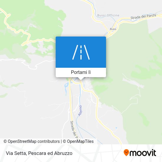 Mappa Via Setta