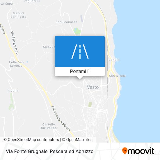 Mappa Via Fonte Grugnale