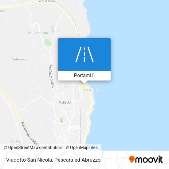 Mappa Viadotto San Nicola